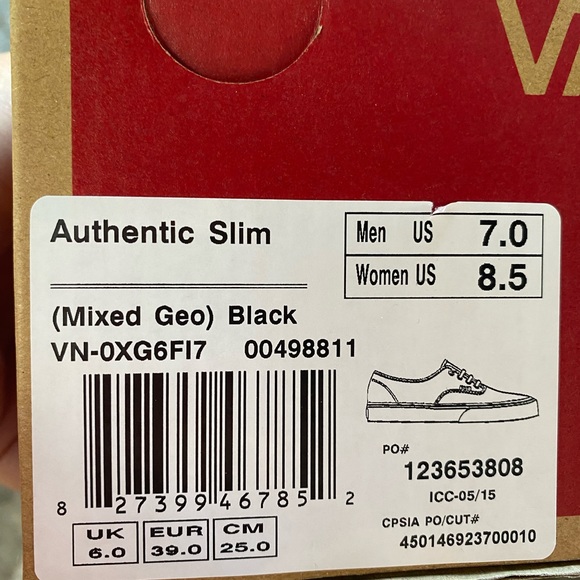 NEW IN BOX VINTAGE LADIES VANS 8.5 - Picture 4 of 6